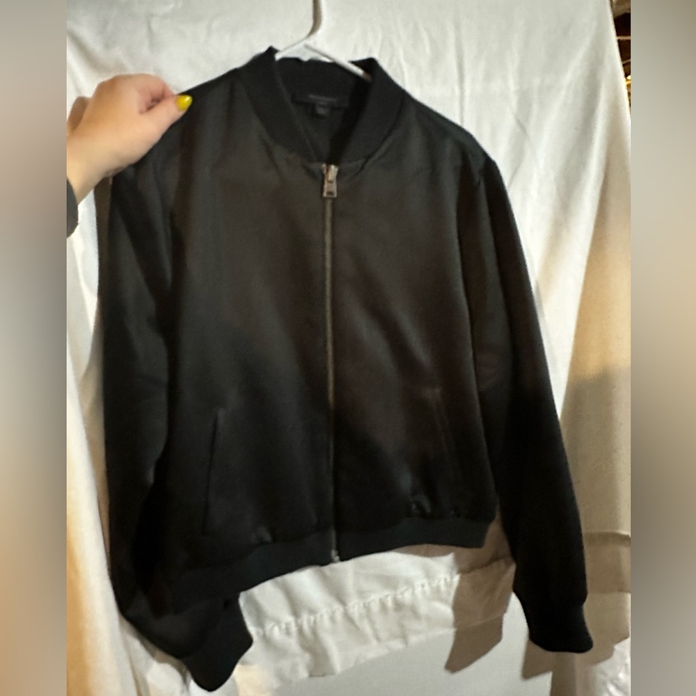 Navy All Saints Kiara Bomber Jacket